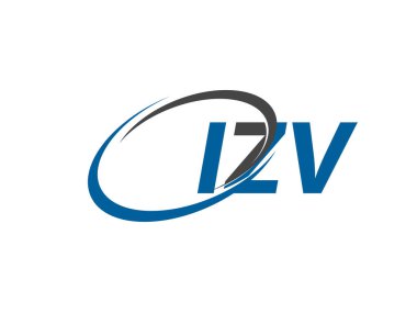 IZV yaratıcı logo tasarımı vektör çizimi
