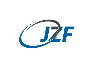 JZF yaratıcı logo tasarımı vektör çizimi