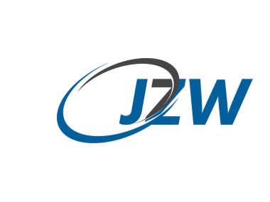 JZW yaratıcı logo tasarımı vektör çizimi