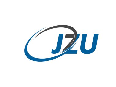 JZU yaratıcı logo tasarımı vektör çizimi