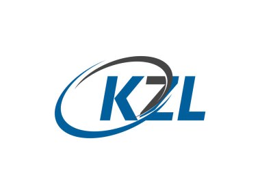 KZL yaratıcı logo tasarımı vektör çizimi
