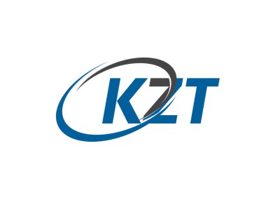 KZT yaratıcı logo tasarımı vektör çizimi