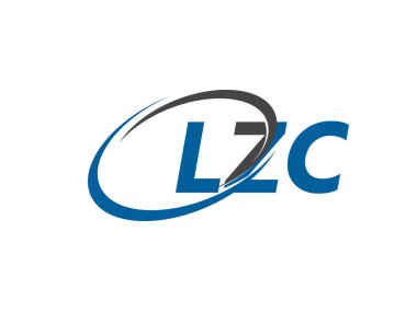 LZC yaratıcı logo tasarımı vektör çizimi
