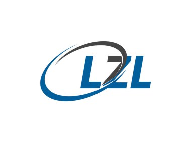 LZL yaratıcı logo tasarımı vektör çizimi