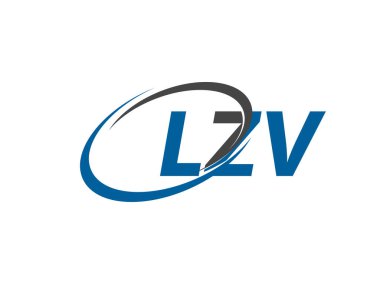 İZV yaratıcı logo tasarımı vektör çizimi