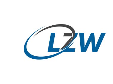 LZW yaratıcı logo tasarımı vektör çizimi