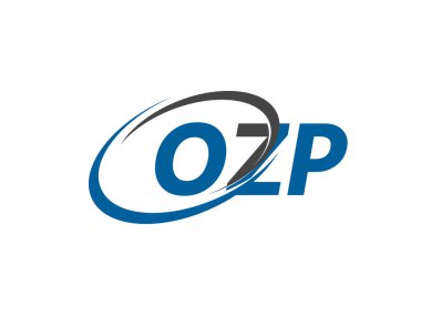 OZP yaratıcı logo tasarımı vektör çizimi