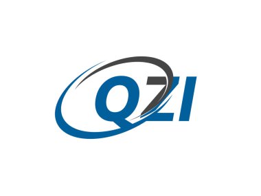 QZI yaratıcı logo tasarımı vektör çizimi
