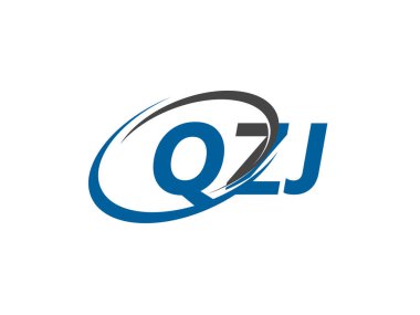 QZJ yaratıcı logo tasarımı vektör çizimi