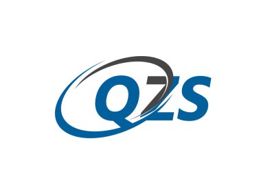 QZS yaratıcı logo tasarımı vektör çizimi