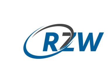 RZW yaratıcı logo tasarımı vektör çizimi