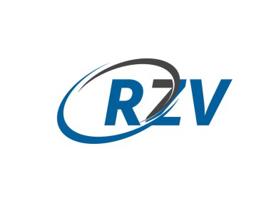RZV yaratıcı logo tasarımı vektör çizimi