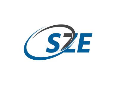 SZE yaratıcı logo tasarımı vektör çizimi