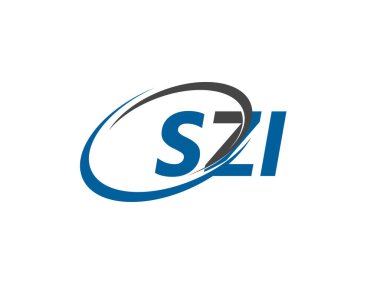 SZI yaratıcı logo tasarımı vektör çizimi