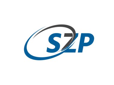 SZP yaratıcı logo tasarımı vektör çizimi