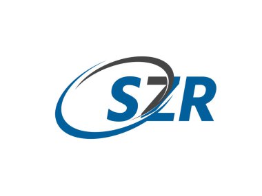 SZR yaratıcı logo tasarımı vektör çizimi