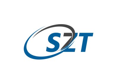 SZT yaratıcı logo tasarımı vektör çizimi