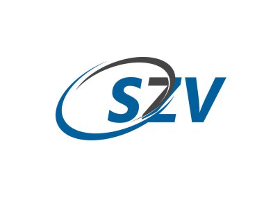 SZV yaratıcı logo tasarımı vektör çizimi