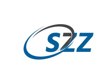 SZZ yaratıcı logo tasarımı vektör çizimi