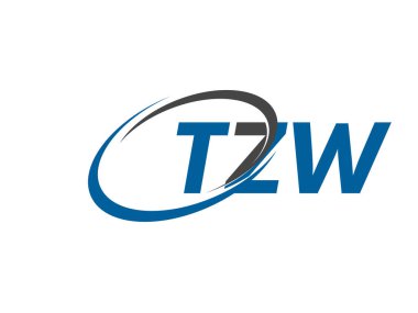 TZW yaratıcı logo tasarımı vektör çizimi