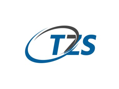 TZS yaratıcı logo tasarımı vektör çizimi