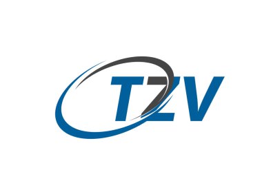 TZV yaratıcı logo tasarımı vektör çizimi