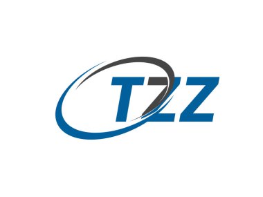 TZZ yaratıcı logo tasarımı vektör çizimi