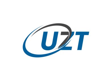 UZT yaratıcı logo tasarımı vektör çizimi