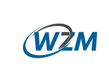 WZM yaratıcı logo tasarımı vektör çizimi
