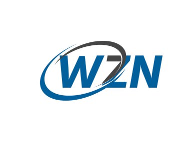 WZN yaratıcı logo tasarımı vektör çizimi