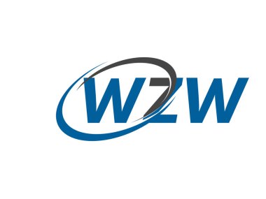 WZW yaratıcı logo tasarımı vektör çizimi