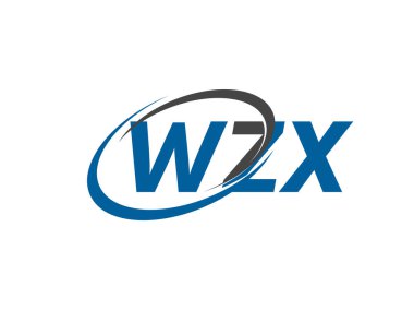 WZX yaratıcı logo tasarımı vektör çizimi