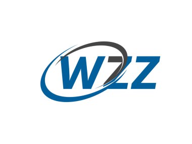 WZZ yaratıcı logo tasarımı vektör çizimi