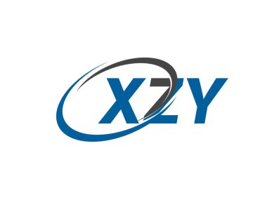 ZXY yaratıcı logo tasarımı vektör çizimi