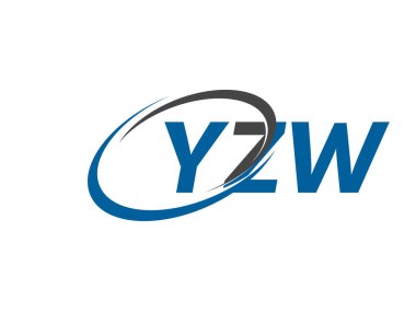YZW yaratıcı logo tasarımı vektör çizimi