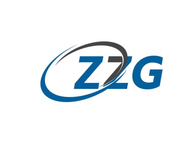 ZZG yaratıcı logo tasarımı vektör çizimi