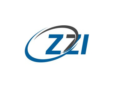 ZZI yaratıcı logo tasarımı vektör çizimi