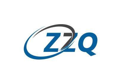 ZZQ yaratıcı logo tasarımı vektör çizimi