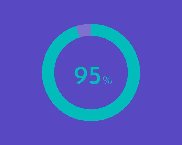 Diagramas Porcentuales Sobre Fondo Color Azul Gráfico Circular Para Sus — Archivo Imágenes Vectoriales