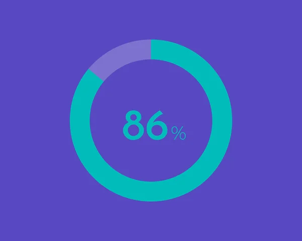 Percentage Diagram Blue Color Background Pie Chart Your Documents Report — 스톡 벡터