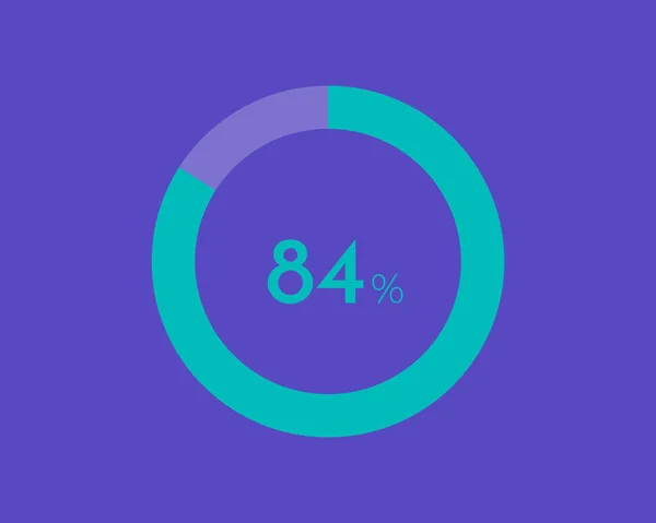 Percentage Diagram Blue Color Background Pie Chart Your Documents Report — 스톡 벡터