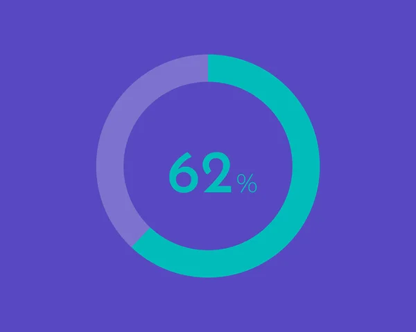 Percentage Diagram Blue Color Background Pie Chart Your Documents Report — 스톡 벡터