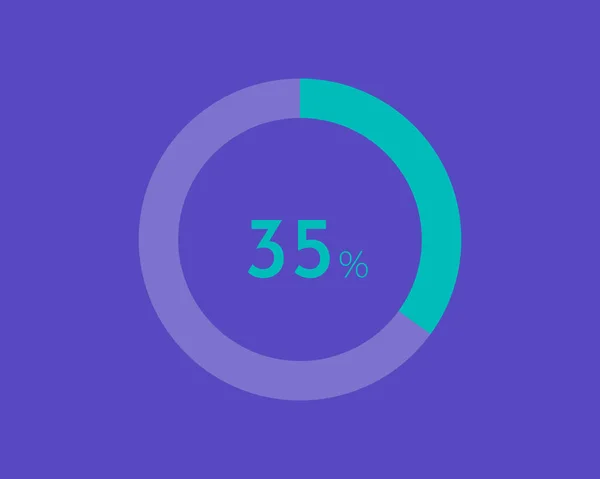 Percentage Diagram Blue Color Background Pie Chart Your Documents Report — 스톡 벡터