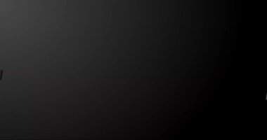 Yeni yılınız kutlu olsun. Siyah arka plan.