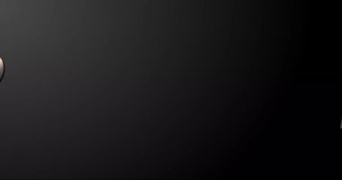 Yeni yılın kutlu olsun. Siyah arka planda.