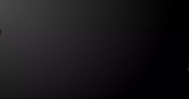 Yeni yılınız kutlu olsun. Siyah arka plan.