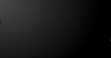 Mutlu yıllar 2058, siyah arka plan.