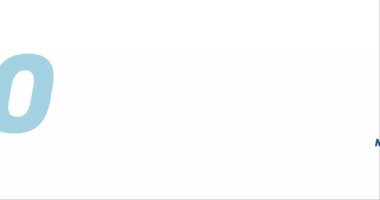 Beyaz arkaplanda izole edilmiş 2040 animasyon, yeni yıl tasarım şablonu