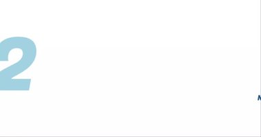 2042 animasyonu beyaz arkaplanda izole edildi, yeni yıl tasarım şablonu