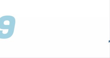 Beyaz arkaplanda izole edilmiş 2049 animasyon, yeni yıl tasarım şablonu